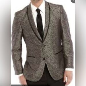 Madison Men's Gray and black slim fit Blazer size 46L